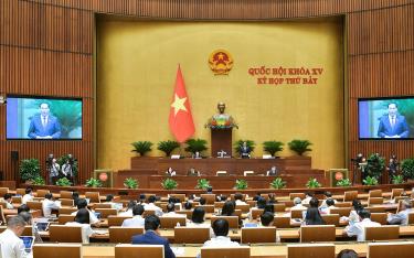 Quang cảnh phiên họp Quốc hội ngày 30/5.