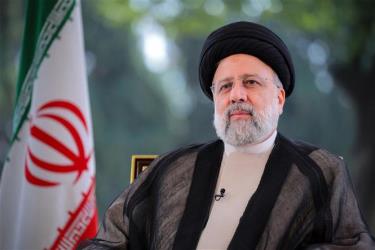 Tổng thống Iran Ebrahim Raisi trong bài phát biểu thường niên được phát trên toàn quốc, ở Tehran ngày 20/3/2024. Ảnh: AFP/TTXVN