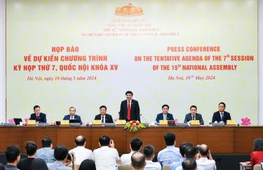 Họp báo về dự kiến chương trình Kỳ họp thứ 7, Quốc hội khoá XV.