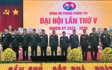 Ban Chấp hành Đảng bộ Phòng Chính trị, Sư đoàn 355 nhiệm kỳ 2025 - 2030 ra mắt tại Đại hội lần thứ V.