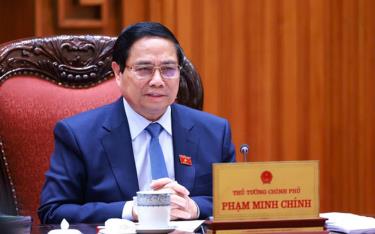 Thủ tướng Phạm Minh Chính phát biểu tại cuộc họp.