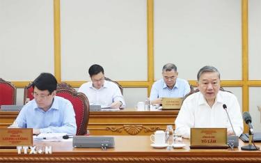 Tổng Bí thư Tô Lâm chủ trì phiên họp Bộ Chính trị, Ban Bí thư ngày 3-5 về tình hình, tiến độ thực hiện sắp xếp tổ chức bộ máy.