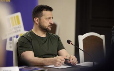 Tổng thống Ukraine Volodymyr Zelensky.