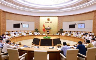 Thủ tướng Phạm Minh Chính chủ trì cuộc họp Chính phủ chuyên đề về việc sắp xếp, tổ chức lại đơn vị hành chính các cấp.