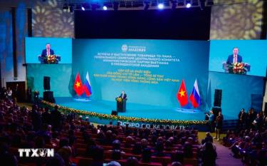 Tổng Bí thư Tô Lâm phát biểu tại Học viện Tổng thống Nga