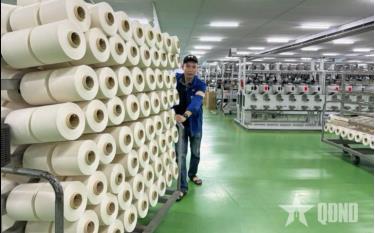 Nghị quyết số 68-NQ/TW sẽ góp phần thúc đẩy kinh tế tư nhân phát triển mạnh mẽ hơn. (Trong ảnh: Hoạt động sản xuất của doanh nghiệp tại Khu công nghiệp Bảo Minh, Nam Định)
