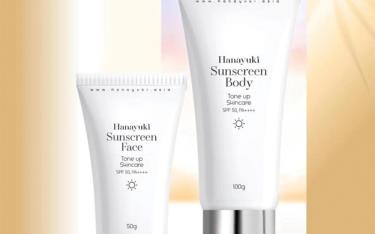 Lô sản phẩm Hanayuki Sunscreen Body (hộp 1 tuýp 100g) bị thu hồi