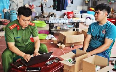 Cơ quan Cảnh sát điều tra Công an tỉnh Bắc Giang làm việc với bị can Nguyễn Văn Khánh