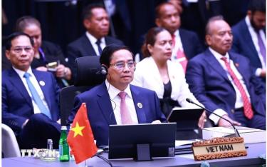 Thủ tướng Phạm Minh Chính tham dự và phát biểu tại Phiên toàn thể Hội nghị Cấp cao ASEAN lần thứ 46.