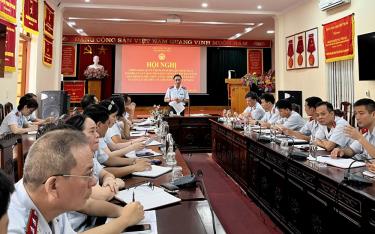 Hội nghị triển khai Quyết định của UBND tỉnh về việc quy định chức năng, nhiệm vụ, quyền hạn, cơ cấu tổ chức của Thanh tra tỉnh Yên Bái.