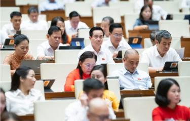 Đại biểu tham dự Kỳ họp thứ 9, Quốc hội khóa XV.