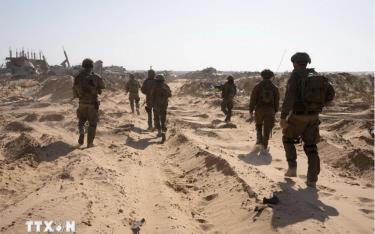 Binh sỹ Israel tiến hành chiến dịch quân sự tại Dải Gaza ngày 21/5/2025.