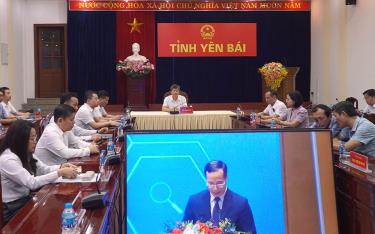Toàn cảnh Hội nghị tại điểm cầu tỉnh Yên Bái.