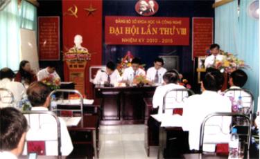 Đại hội Đảng bộ Sở KH và CN lần thứ VIII nhiệm kỳ (2010 - 2015).
