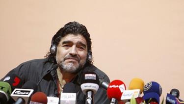 Huyền thoại bóng đá Diego Maradona.