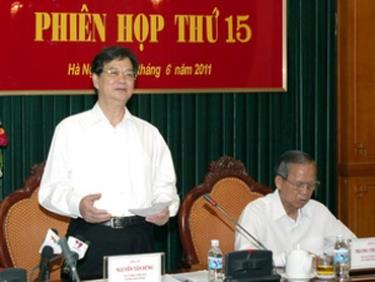 Thủ tướng Nguyễn Tấn Dũng chủ trì phiên họp.