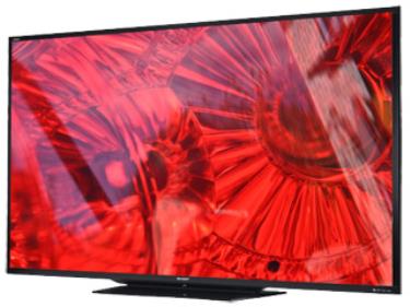 Dòng HTDV Sharp Aquos LC-90LE745U mới với màn hình 90 inch.