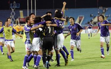 Tuyển Nhật mừng vé vào VCK World Cup 2014.