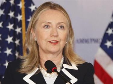 Bà Clinton khi còn là Ngoại trưởng Mỹ.