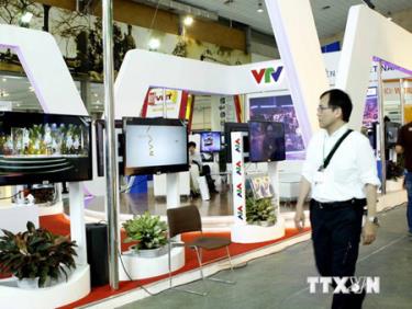 Gian hàng của VTV tại Telefilm 2013.