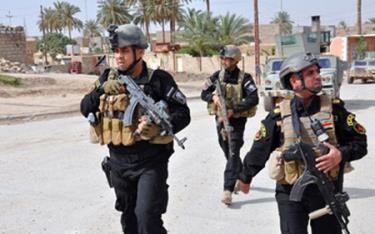 Lực lượng an ninh Iraq tuần tra tại thành phố miền Tây Ramadi, tỉnh Anbar.
