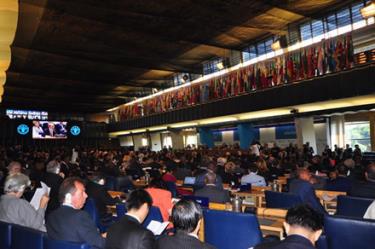 Quang cảnh phiên họp lần thứ 39 Đại hội đồng FAO.