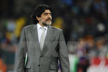 Huyền thoại bóng đá Argentina Diego Maradona.