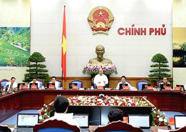 Phiên họp Chính phủ chuyên đề xây dựng pháp luật tháng 6-2016.