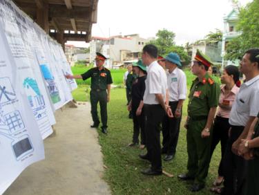 Thuyết minh về mô hình chằng chống nhà cửa mùa mưa bão tại thị xã Nghĩa Lộ.