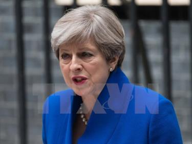 Thủ tướng Anh Theresa May tại Nhà số 10 phố Downing.