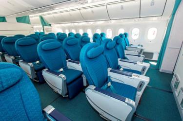 Khoang hạng ghế Phổ thông Đặc biệt của Vietnam Airlines.