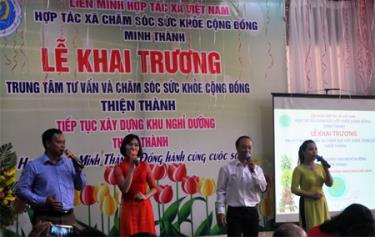 lễ khai trương Trung tâm Tư vấn và chăm sóc sức khỏe cộng đồng Thiện Thành.