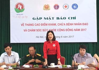 Họp báo thông tin về lễ ra quân Tháng cao điểm 