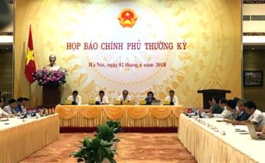 Họp báo Chính phủ thường kỳ tháng 5/2018.