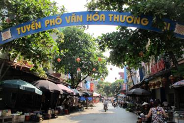 Phường Trung Tâm xây dựng mô hình tuyến phố văn hóa thương mại nằm trong đề án phường văn minh đô thị.