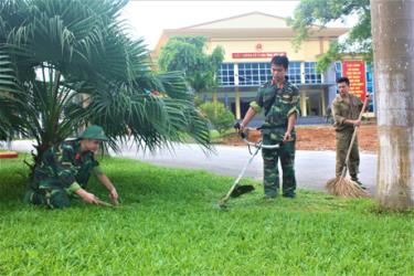 Hoạt động này của cán bộ chiến sỹ sẽ góp phần góp phần hình thành lối sống thân thiện với môi trường.