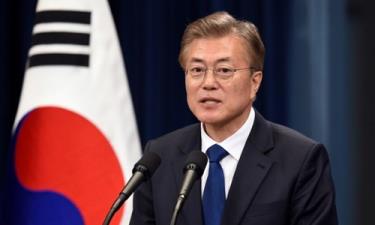 Tổng thống Hàn Moon Jae-in tại Seoul tháng 5/2017.