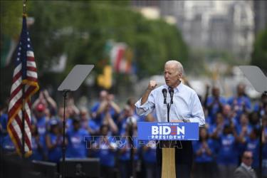 Cựu Phó Tổng thống Mỹ Joe Biden trong chiến dịch vận động tranh cử ở Philadelphia ngày 18/5/2019.
