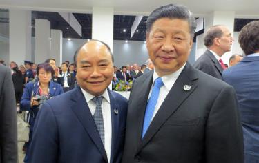 Thủ tướng Nguyễn Xuân Phúc và Chủ tịch Trung Quốc Tập Cận Bình.