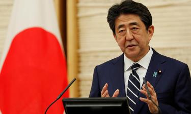 Thủ tướng Abe phát biểu tại họp báo ở Tokyo, Nhật Bản, ngày 25/5.