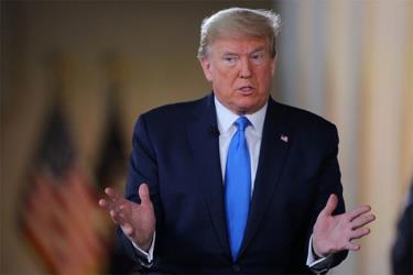 Tổng thống Donald Trump tại sự kiện ở Đài tưởng niệm Lincoln.