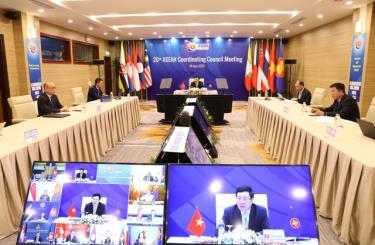 Hội nghị Hội đồng điều phối ASEAN diễn ra dưới sự chủ trì của Phó Thủ tướng - Bộ trưởng Ngoại giao Việt Nam Phạm Bình Minh.