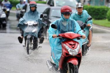 Nhiều nơi ở miền Bắc có mưa to đến rất to.