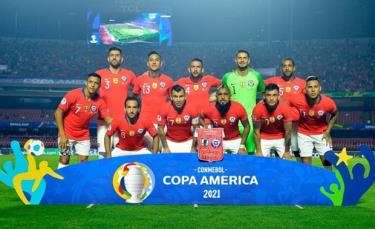 Các cầu thủ Chile tại Copa America 2021.