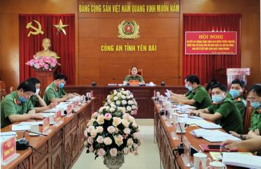 Quang cảnh Hội nghị tại điểm cầu Yên Bái.