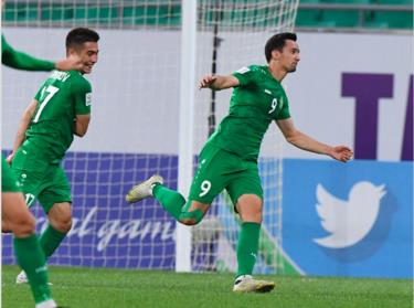 Các cầu thủ Turkmenistan giành vé vào tứ kết Giải U23 châu Á 2022