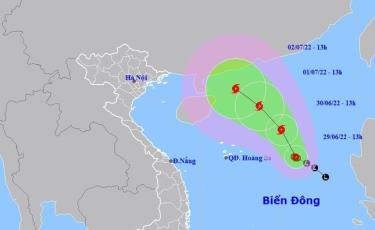 Dự báo đường đi và vùng ảnh hưởng của ATNĐ trong vài ngày tới.