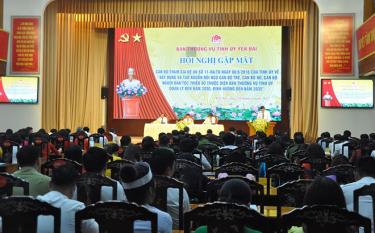 Ban Thường vụ Tỉnh ủy tổ chức Hội nghị gặp mặt cán bộ tham gia Đề án 11. (Ảnh: T.L)