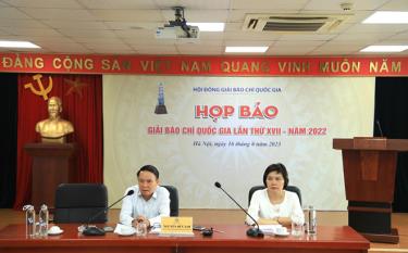 Buổi họp báo giải báo chí quốc gia lần thứ XVII, năm 2022.