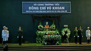 Tang lễ nguyên Phó Thủ tướng Vũ Khoan tổ chức theo nghi thức cấp Nhà nước.